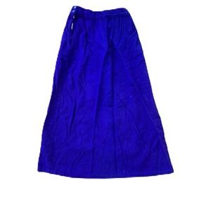 Vintage wool pencil skirt in bluish purple jewel tone color